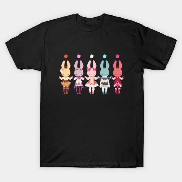 Puella Magi Bunny Magica T-Shirt by ninacubes